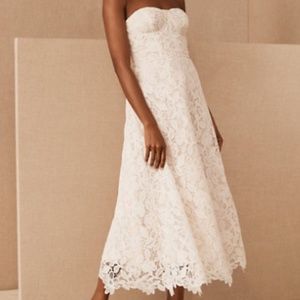 BHLDN Sachin & Babi Lace Wedding Dress + Sash